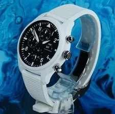 IWC Pilot Top Gun 'Lake Tahoe' White Ceramic Chronograph IW389105 2024 B&P 4