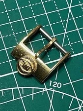 IWC — Genuine IWC 15mm Gold Tone Buckle Tang Clasp Authentic Japan — Watch — resale