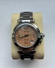 Cartier Pasha Automatic Salmon Grid Dial 35mm 2324 2025 Service 3