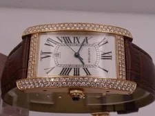 Cartier Tank Americaine XL W2609156 With Diamonds Box&papers Automatic 3