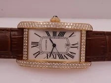 Cartier Tank Americaine XL W2609156 With Diamonds Box&papers Automatic 4