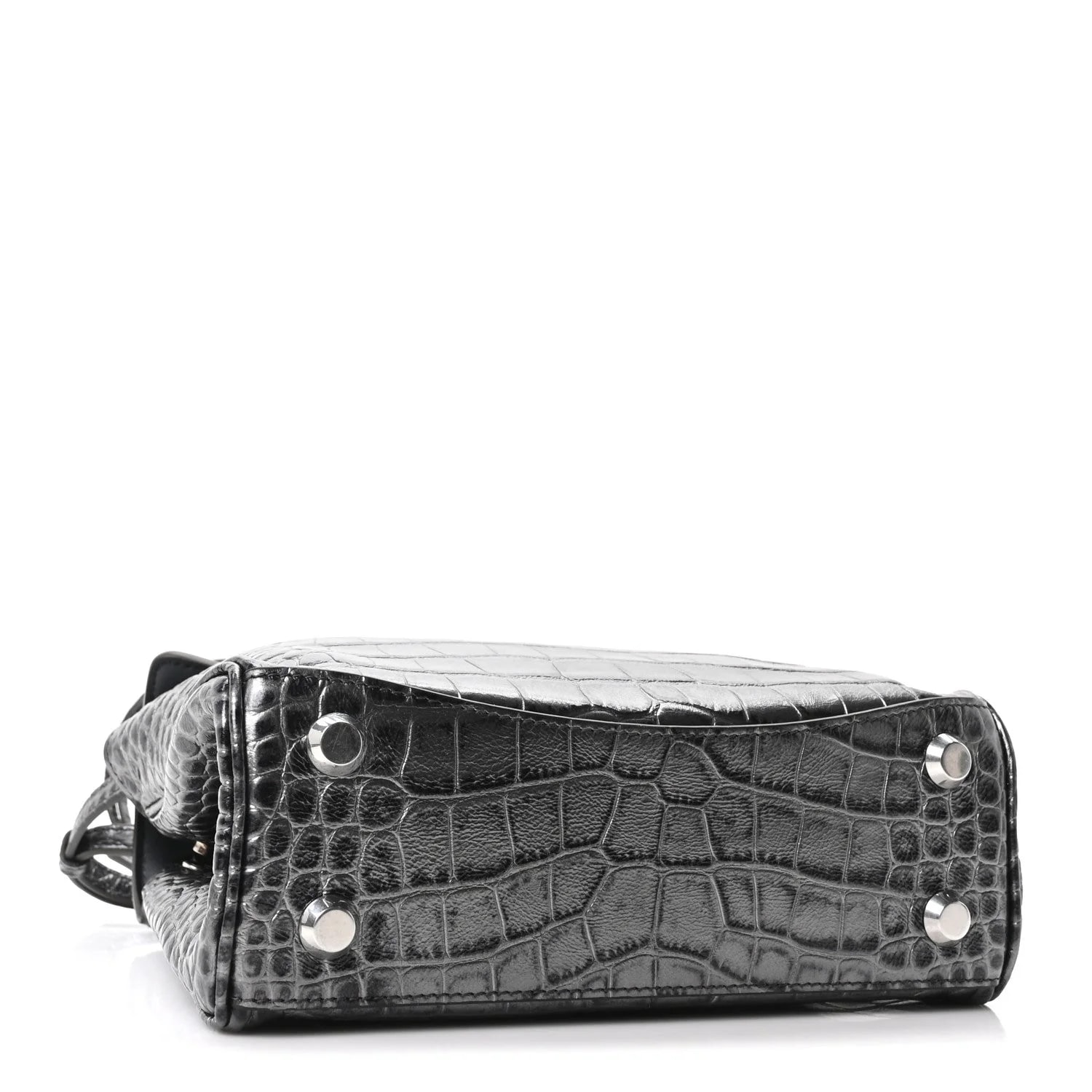 Metallized Embossed Mini Rodeo Top Handle 4