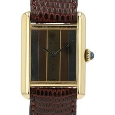 Must de Cartier Tank Multi Color Trinity Dial Vermeil Case 20.5mm X 28mm Manual 2