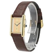 Must de Cartier Tank Multi Color Trinity Dial Vermeil Case 20.5mm X 28mm Manual 3