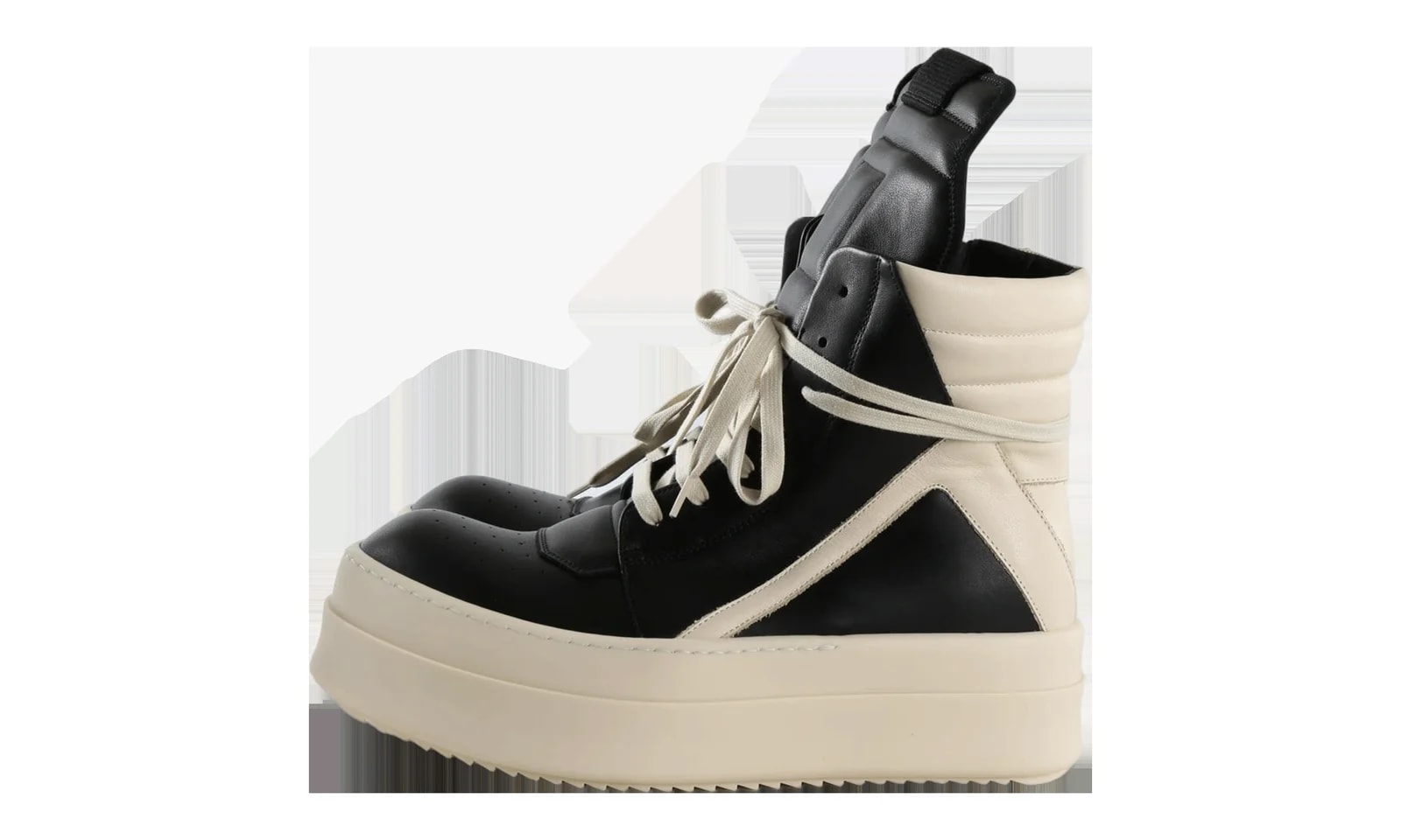 Rick Owens — Mega Bumper Geobasket High " Milk" RU02F4868 LCO 911 — Sneaker — resale