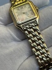 Cartier Panthere 1060 Large Quartz 18k Yellow Gold 28mm W25014B9 W/ Box 3