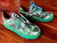 A Bathing Ape — A Bathing APE Bapesta Sneaker Camouflage Size 7 US (25cm) Unused — Sneaker — resale
