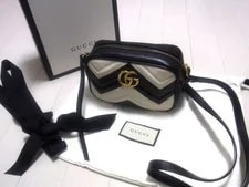 Gucci — Gucci GG Marmont Mini Real Monotone — Handbag — resale