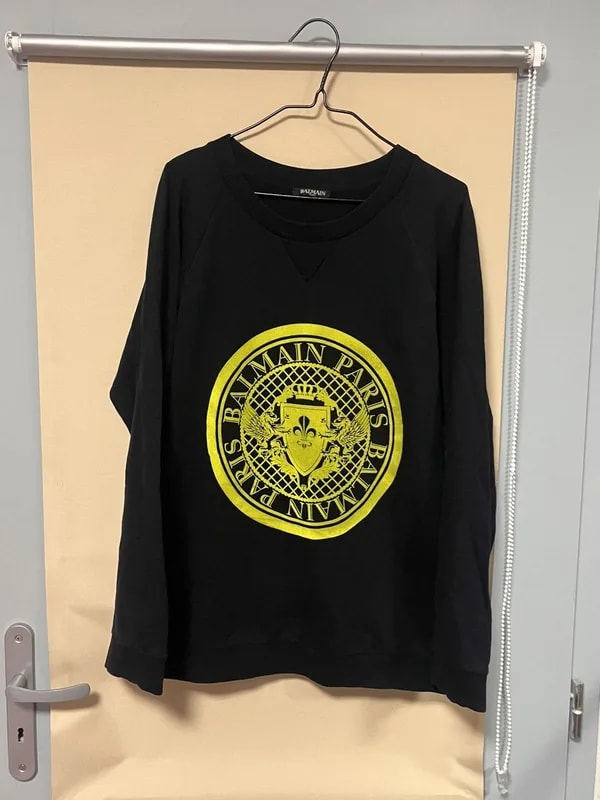 Balmain — Balmain Coin Logo Sweatshirt — streetwear — resale
