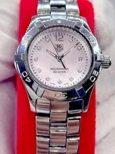 [N.] Tag Heuer Aquaracer Diamond Pink Dial WAF141A 3