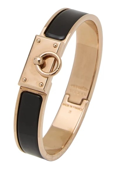 Hermès — Rose Gold Clic Anneau Narrow — Jewelry — resale