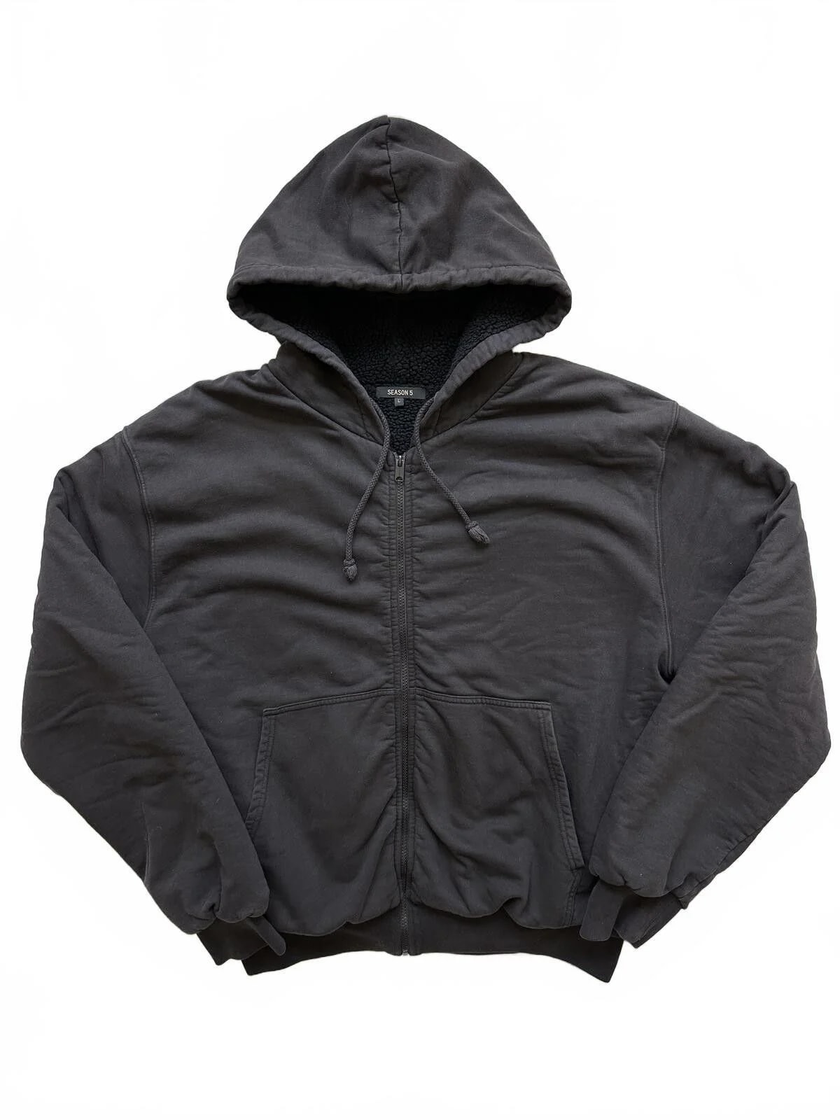 Yeezy — Yeezy Season 5 Lined Zip Up Hoodie Ink — streetwear — resale