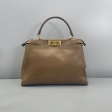 Auth Fendi Peekaboo Medium Top Handle Satchel . 2
