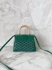 Goyard Saigon Crossbody With Wooden Handle & Detachable Strap 3