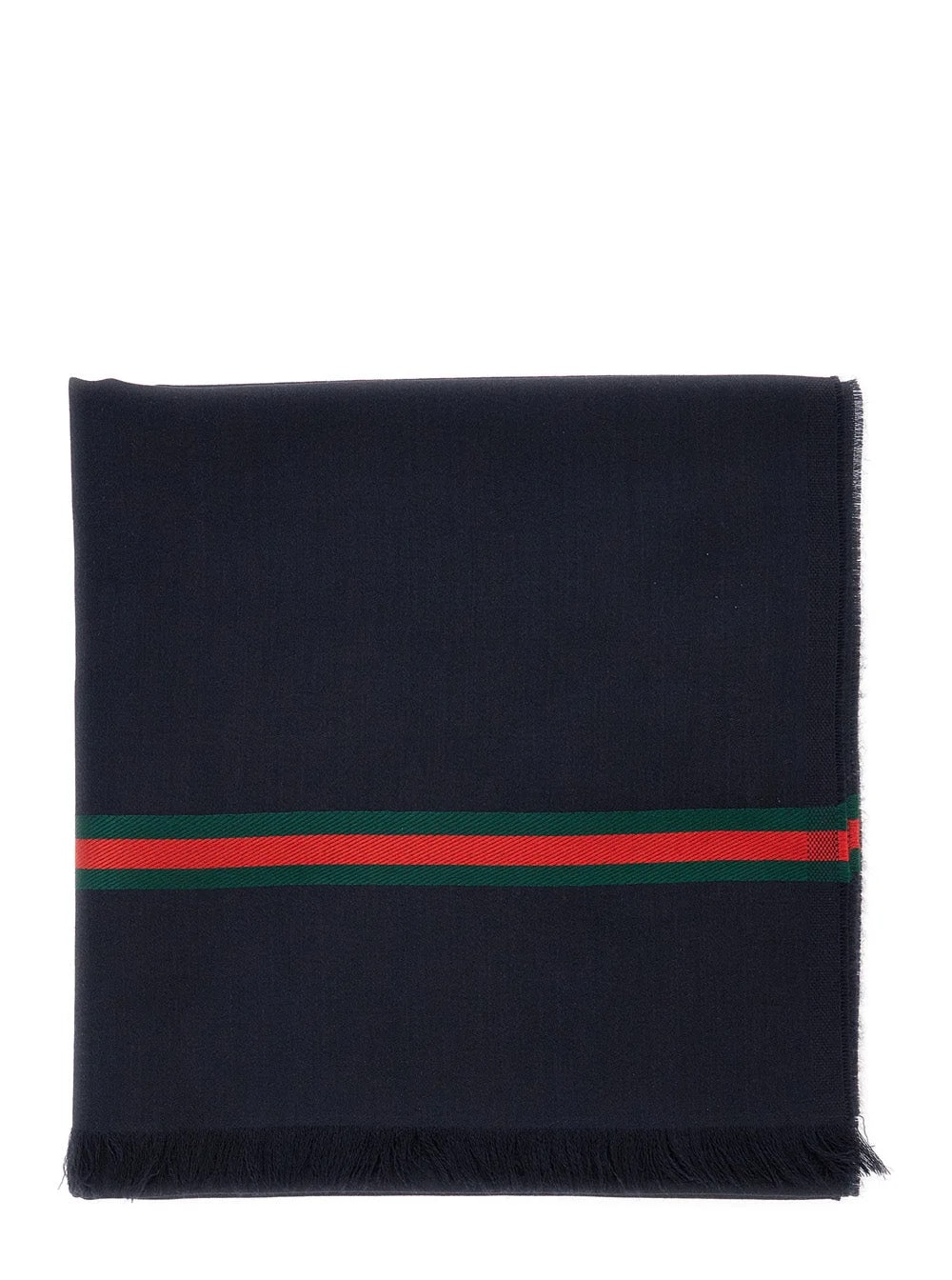 Gucci — Gucci Web Stripe GG Logo Twill Scarf — Scarfs — Accessory — resale