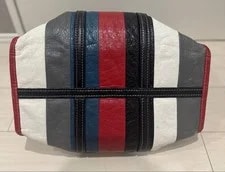 Balenciaga Bazar Shopper M Striped 4