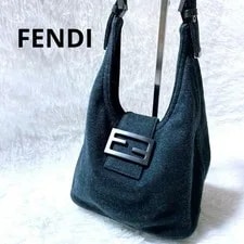 Fendi — Fendi One Baguette Cotton Dark — Handbag — resale