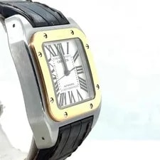 Cartier Santos 100 Large Automatic 38mm Stainless Steel/Gold Bezel W20072X7 3