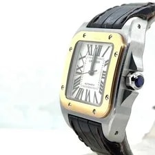 Cartier Santos 100 Large Automatic 38mm Stainless Steel/Gold Bezel W20072X7 4