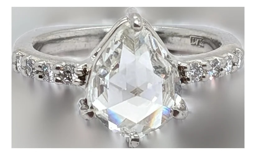 Pear Shaped -Cut With European Shank — Jewelry — resale