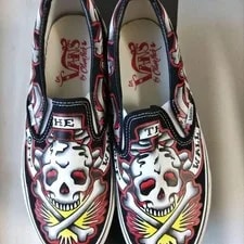 Vans Classic Slip-On Skully Tat WTX High Risk VN-0EYEAZY Us10 3