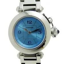 Cartier — Cartier Miss Pasha 1st Anniversary SS Blue W3140024 LW407 F — Watch — resale