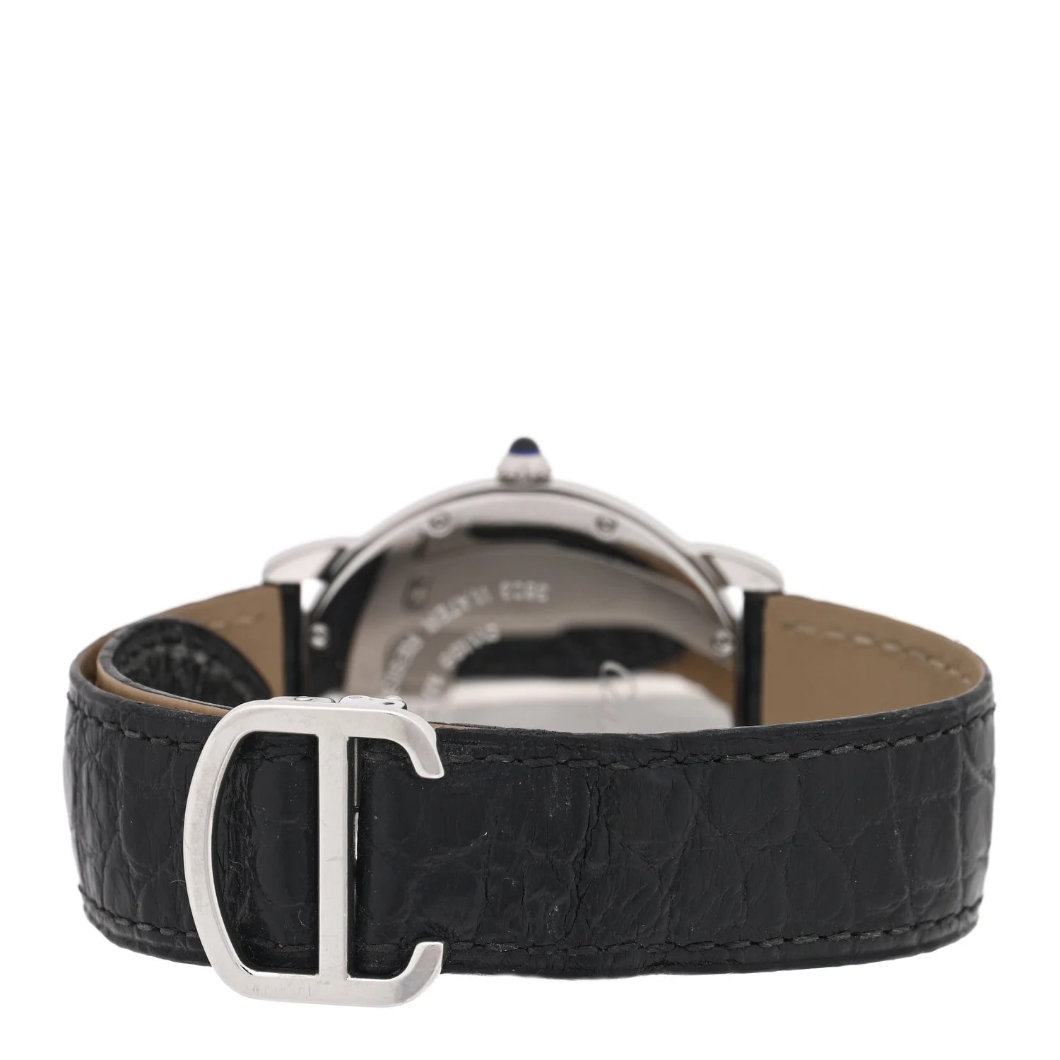 Stainless Steel Alligator 36mm Ronde Solo Quartz 3