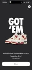 Nigel Sylvester X Air Jordan 4 Retro OG SP After Size 8 Raffle Win 2