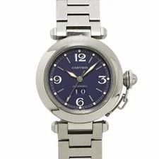 Cartier — Cartier PashaC W31047M7 Automatic Date Navy Dial 90341937 — Watch — resale