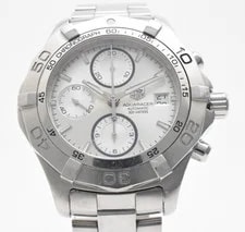TAG Heuer — TAG Heuer Aquaracer CAF2111 Automatic Chronograph 300M 41mm Silver Dial — Watch — resale