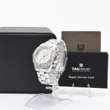 TAG Heuer Aquaracer CAF2111 Automatic Chronograph 300M 41mm Silver Dial 2