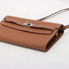 Hermès Kelly Wallet Long Evercolor Metal Fittings W: 2024 3