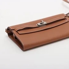 Hermès Kelly Wallet Long Evercolor Metal Fittings W: 2024 4