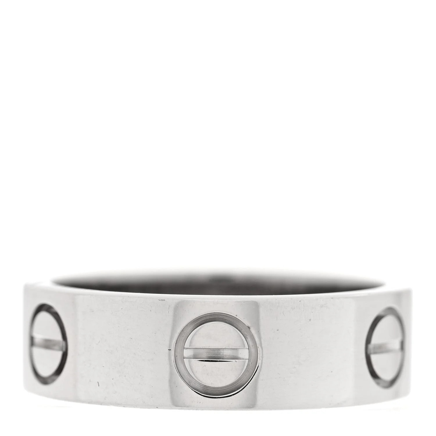 18K White Gold 5.5mm Love 51 5.75 3