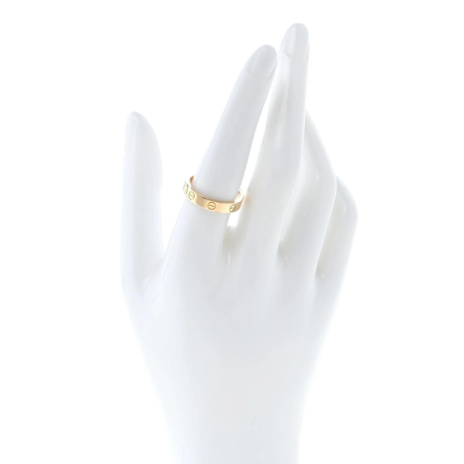 18K Yellow Gold 3.5mm Love Wedding Band 57 8 3