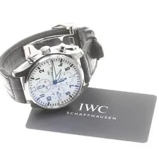IWC Schaffhausen — IWC Schaffhausen Pilot IW377725 43mm SS Leather White Dial #C042 — Watch — resale