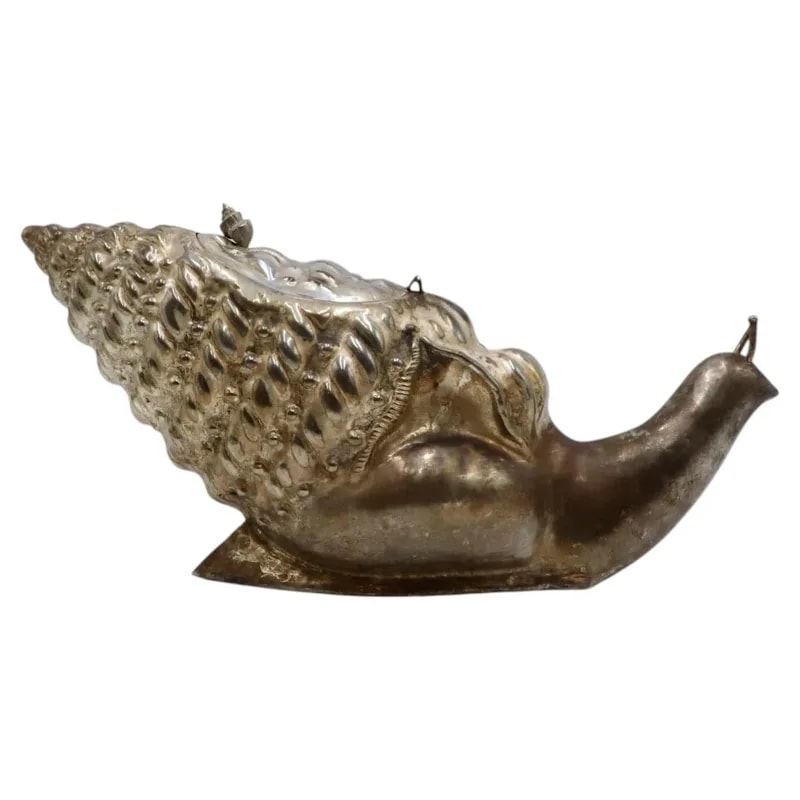 Silver Plated Sculptural Snail Form Wine Cooler Champagne Bucket — Furniture — resale
