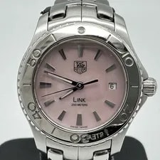 Tag Heuer — Polished AG Heuer Tag Heuer Link WJ1315 , Spare Links , Date, Siler Pink — Watch — resale
