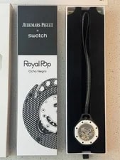 Audemars Piguet X Swatch🇨🇭Royal Pop Ocho Negro - Papers, BOX, BAG ✅ 3