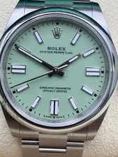 New 2026 Rolex Oyster Perpetual 41mm Pistachio, Stainless Steel Reference 134300 4