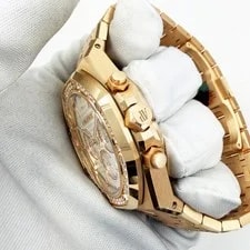 Audemars Piguet Royal Oak Chrono 26715OR 38MM Diamond White Rose Gold Box Papers 4