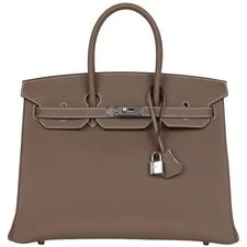 Hermès — Hermès Birkin 35 Etoupe With Palladium Hardware — Handbag — resale