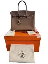 Hermès Birkin 35 Etoupe With Palladium Hardware 3