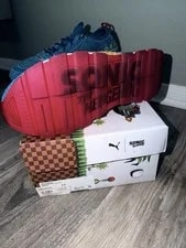 Size 11 Puma Sega X RS-0 Sonic Hedgehog Dreamcast Original Box Near 4