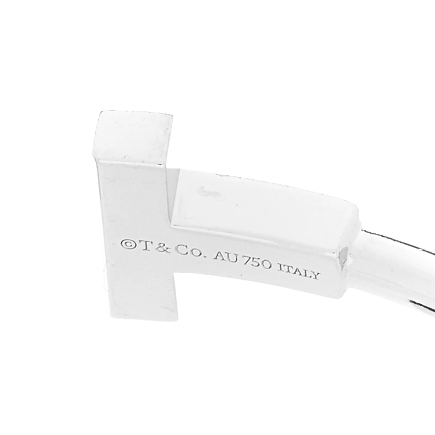18K White Gold T Wire 3