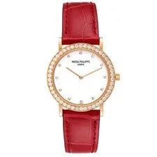 Patek Philippe Calatrava Rose Gold Silver Dial Diamond 5006 Papers 2