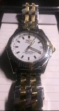 Breitling Chronomat B13050 18k Gold Steel 38mm Automatic Box Papers 3