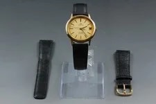 "As Is" Omega de Ville Cal.1332 Push Crown Gold Quartz Japan 2