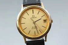 "As Is" Omega de Ville Cal.1332 Push Crown Gold Quartz Japan 3