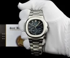 Patek Philippe Stainless Steel Nautilus Blue Dial Papers 5712/1A-001 Sant Blanc 3